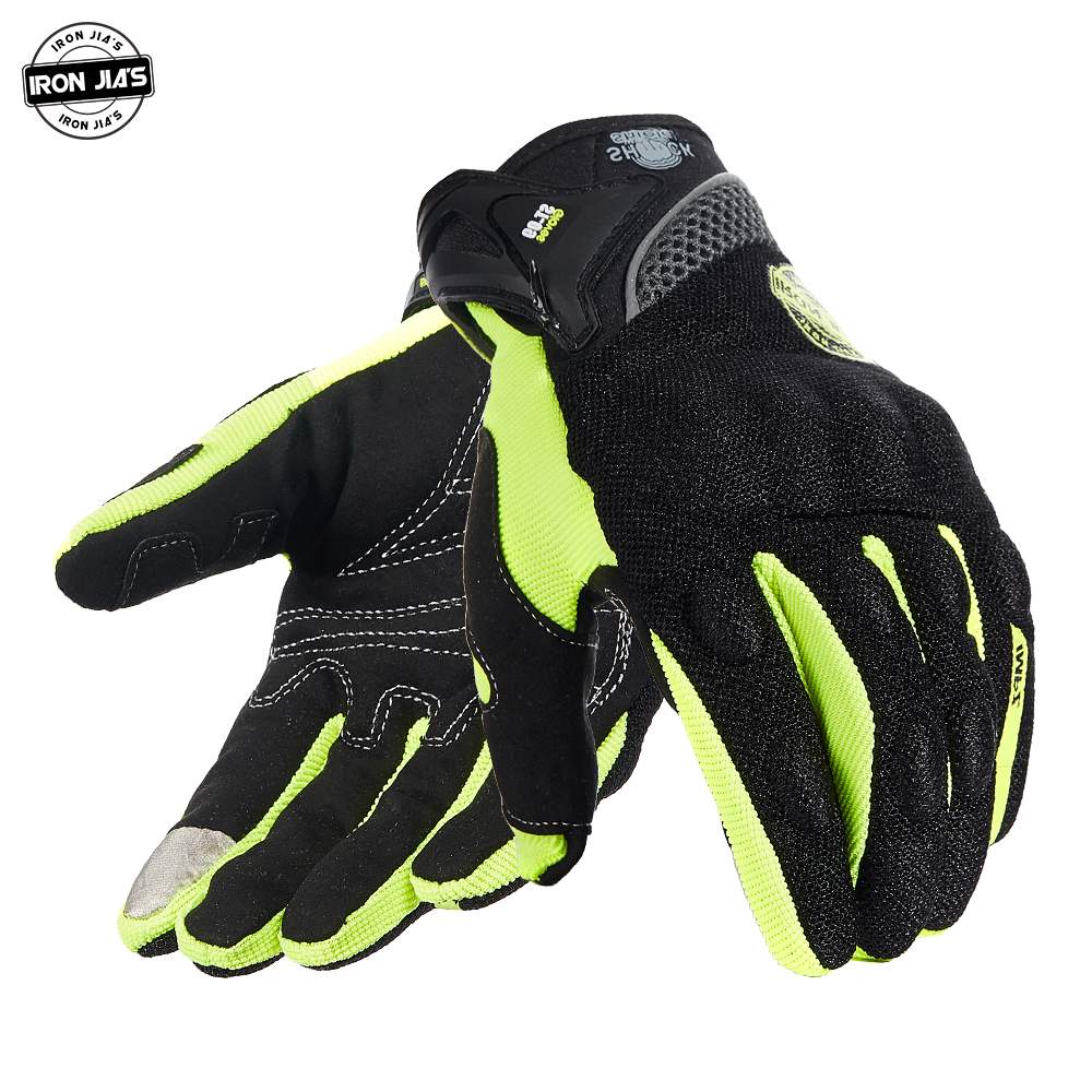 IRON JIA'S-gants de Moto pour hommes, équipement de Protection, complet, respirant, pour Motocross