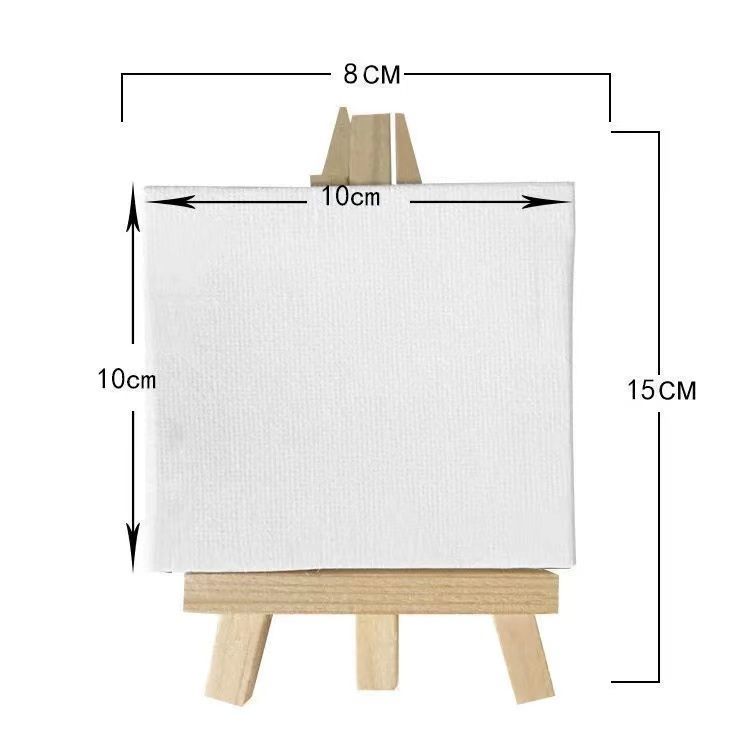 Mini Sketchpad Student DIY Canvas Desktop Decoration Painting Easel: Drawing board-easel