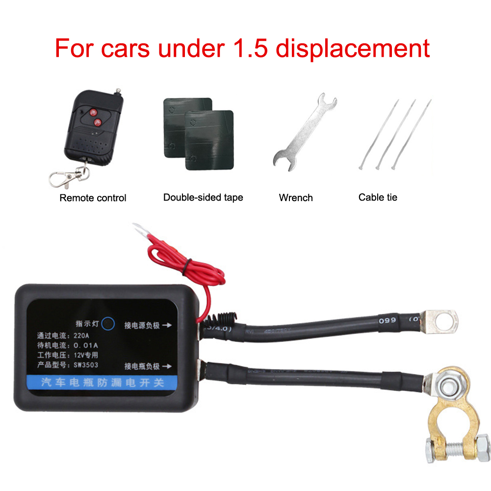 Remote Battery Disconnect Switch 12V 260A Kill Switch Automatic Power Off Prevent Battery Drain with Remote for Car Truck SUV: Pink