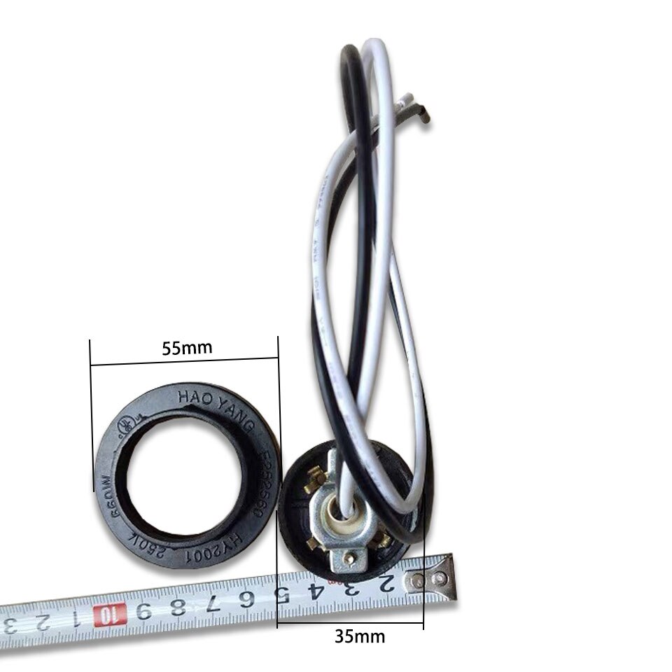 5pcs E27 Full Threaded Lamp Holder With Ring Cable And M10 Bracket Plastic Lamp Cap Adapter Base Socket