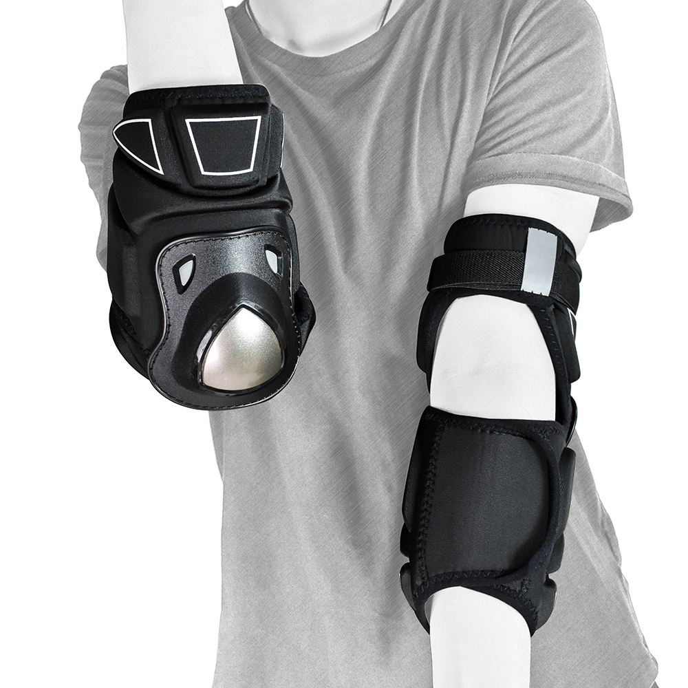 WOSAWE motorfiets kniebescherming roestvrij staal moto elleboog kniebeschermers motorcross race beschermende uitrusting beschermer bewakers kits: Default Title