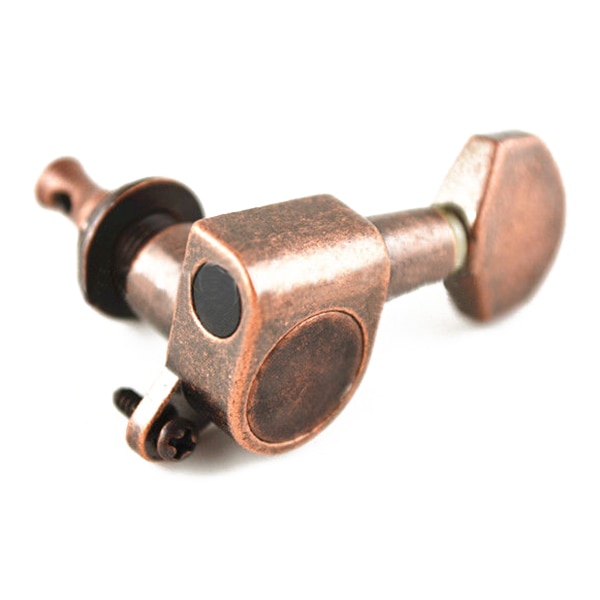 Vintage Style Copper Guitar Tuning Pegs Tuners Machine Head 3L+3R