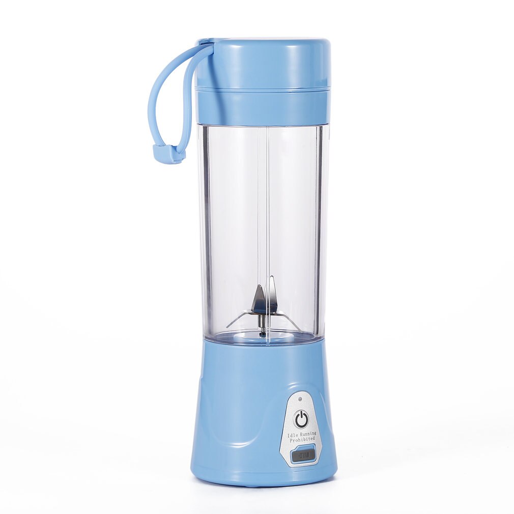 Draagbare Juicer Cup Milieuvriendelijke Sapcentrifuge Usb Oplaadbare Smart Gezonde 380Ml Sap Cup Met 2000Mah Power: Blue