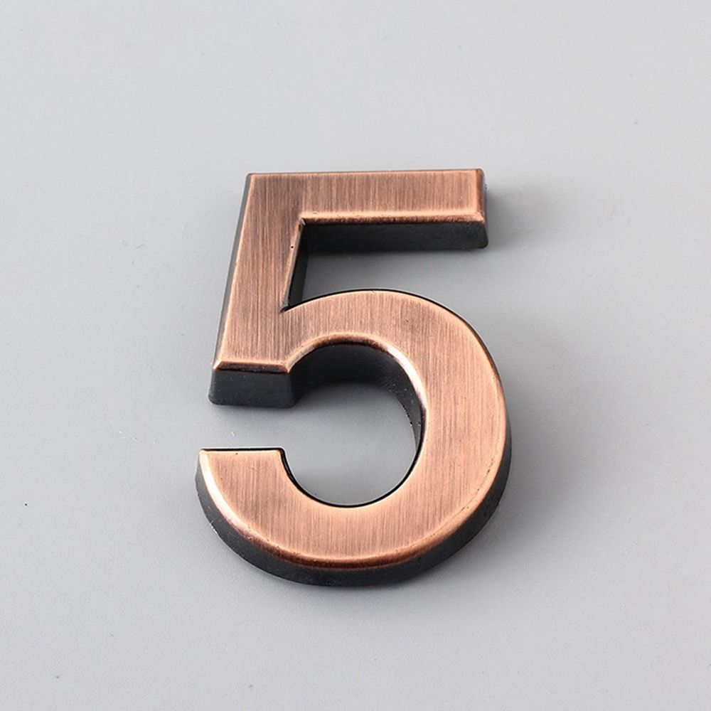 Adesivo in bronzo Appartamento Edificio Decorazione da parete Casa Numero di hotel Adesivo Porta Indirizzo Cifre Adesivo digitale Targa