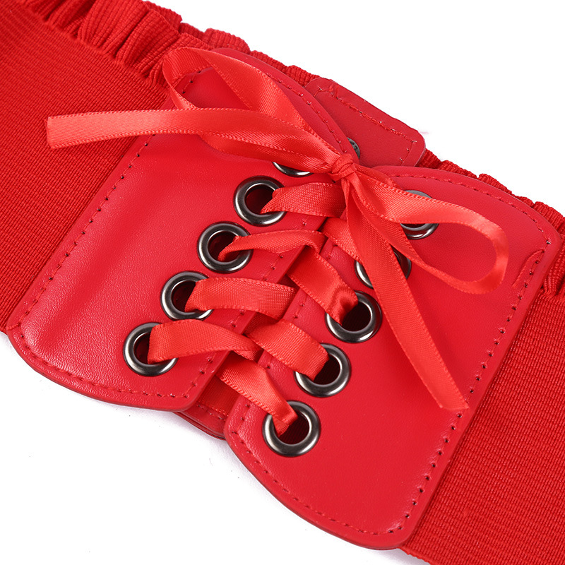 Wide Belt For Women Luxury Brand White Stretch Trouser Belts Corset Waistband Elastic Belts For WomanDT075