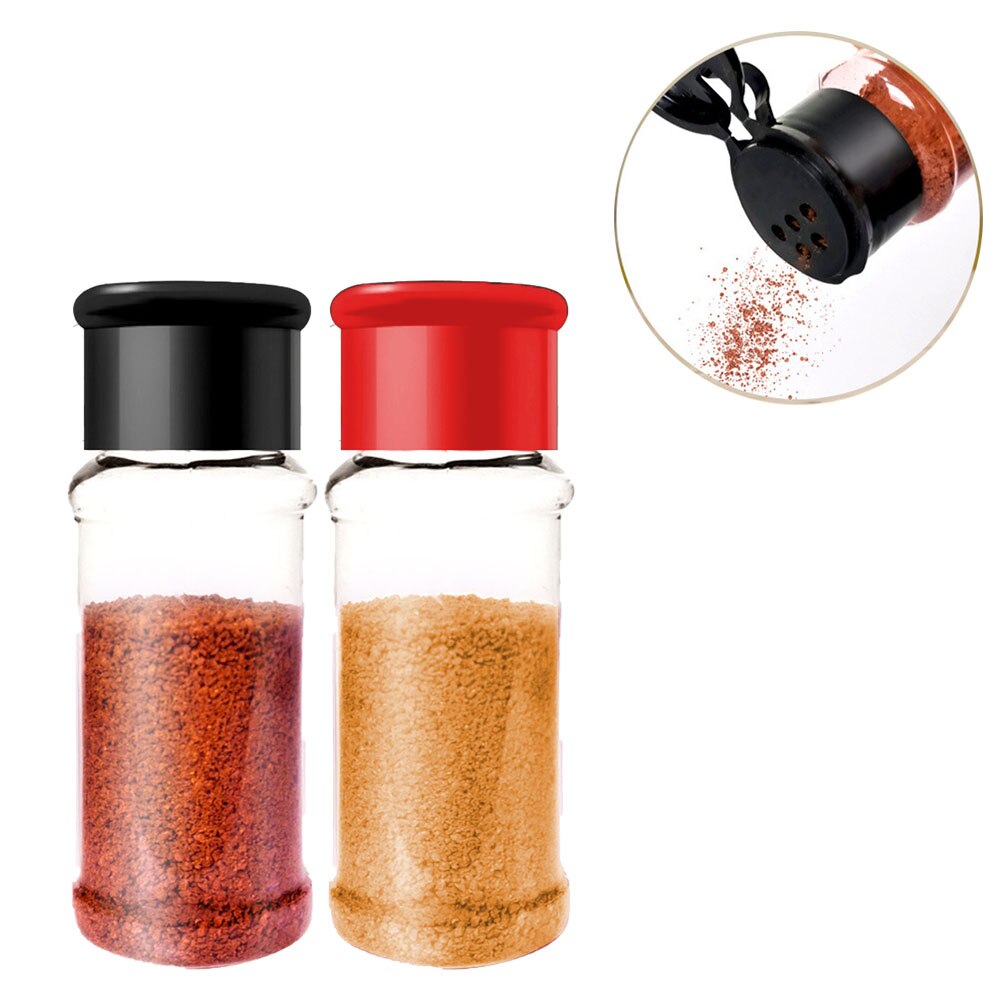 100Ml Plastic Spice Zout Peper Shakers Kruiden Jar Camping Bbq Kruiderij Azijn Bottelen Camping Apparatuur
