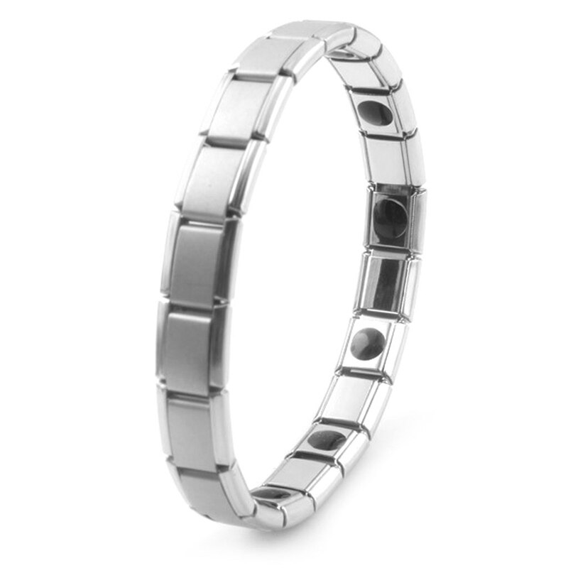Hommes acier inoxydable chaîne lien manchette Bracelet Bracelet Bracelet bijoux Punk T8DE