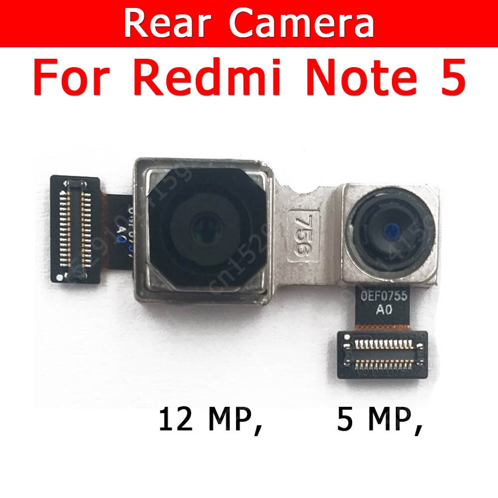 Câmera traseira original para xiaomi, redmi note 5 note5, módulo de câmera grande, peças de reposição