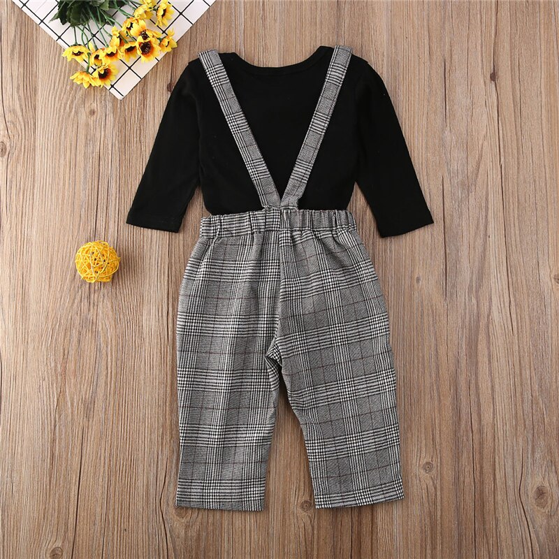 Broer Zus Kleding Set Jongens Romper Bretels Broek Kid Baby Meisjes Tops T-shirt Rok Kleding Match Outfit
