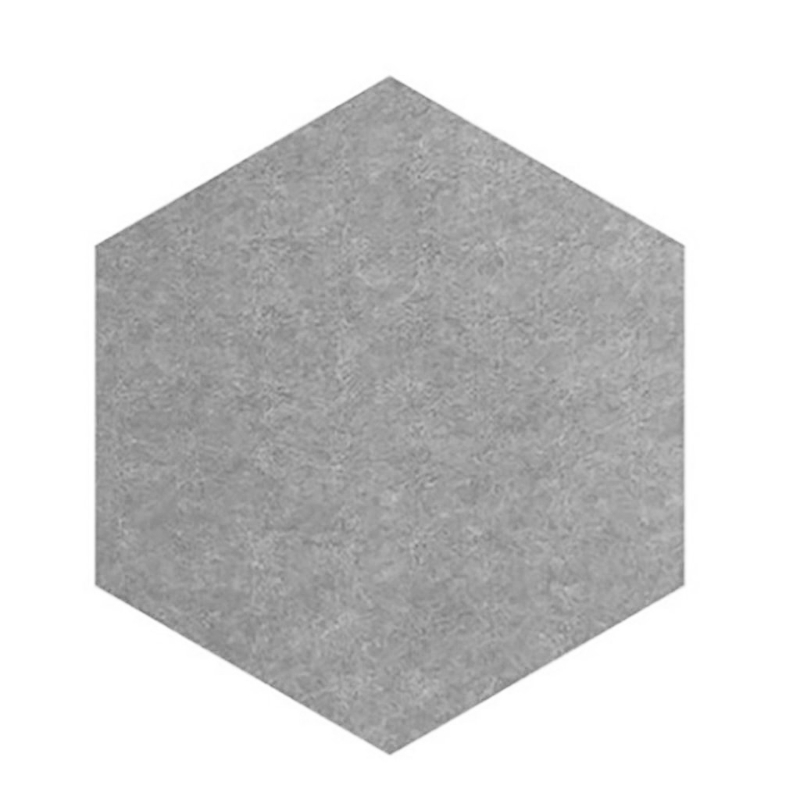Hexagon Notice Board Self-Adhesive Felt Board Diameter 20cm DIY Photo Wall Decoration for Classroom Kitchen Bedroom Cafe: light grey