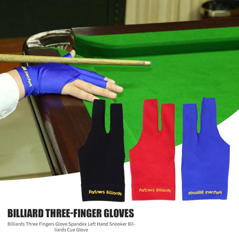 Biljart Drie Vingers Handschoen Linkerhand Snooker Biljart Handschoen Gratis Grootte