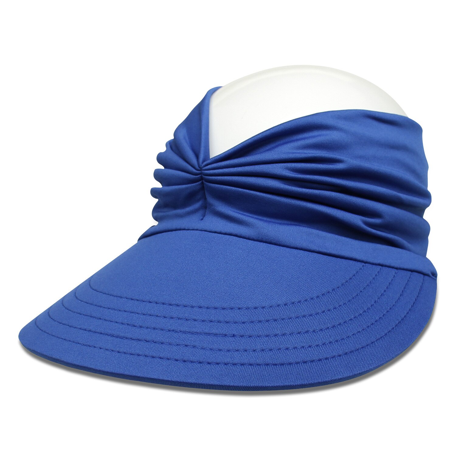 Ultraviolet-proof Sunshade Hat for Women's Outdoor Trend In Spring and Summer Empty Top Hat Big Brim Hat: 5royal blue