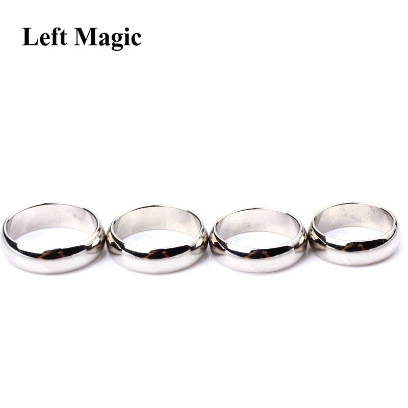 1 stk sølv cambered pk ring magnetisk ring pk ring magiske show magiske rekvisitter magiske tricks  b1060