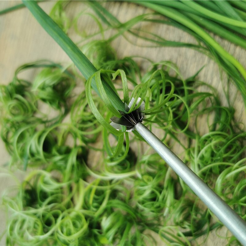 Stainless Steel Plum Blossom Onion Cutter Super Fine Green Onion Shredded Cutter Slicer Kitchen Tools Accessories Supplies