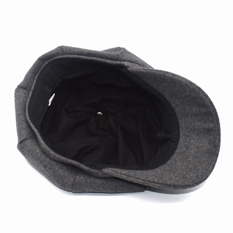 FUODRAO octogonal sombreros mujeres Espana boina retro sombrero gorra de Color sólido Otoño Invierno Casual mujer mono tapas C2