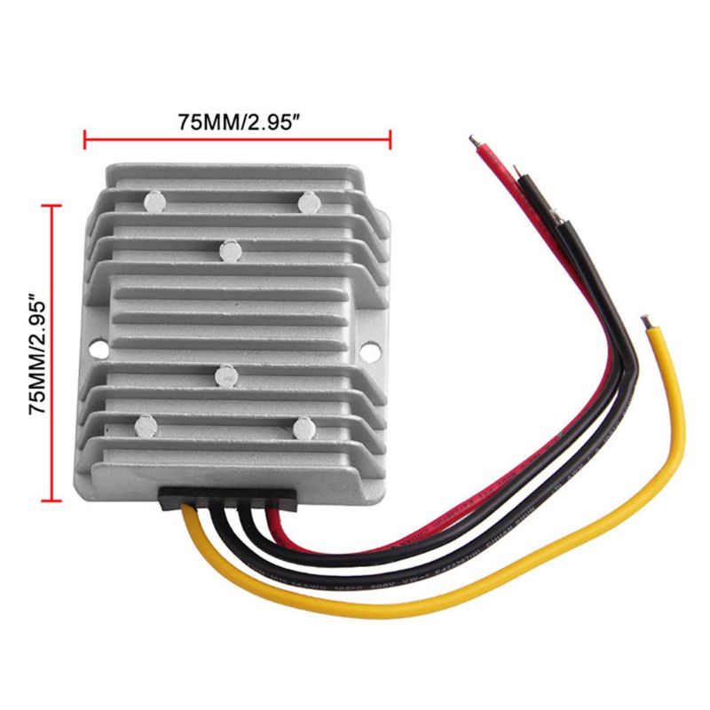 Golfkar Dc Converter 48V 36V Volt Voltage Reducer Om 12V Regulator Bescherming