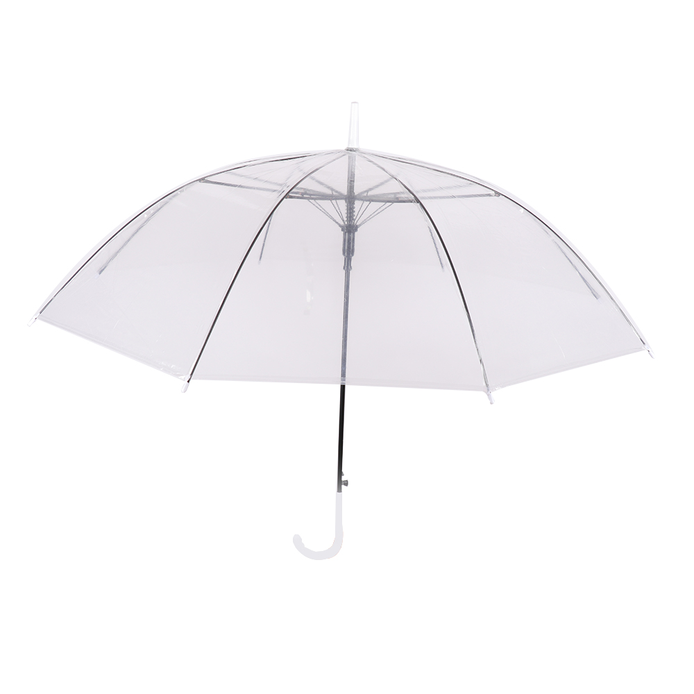 Transparente longo lidar com guarda-chuva plástico eva transparente folha gaiola guarda-chuva guarda-chuva guarda-chuva feminino semiautomático guarda-chuva