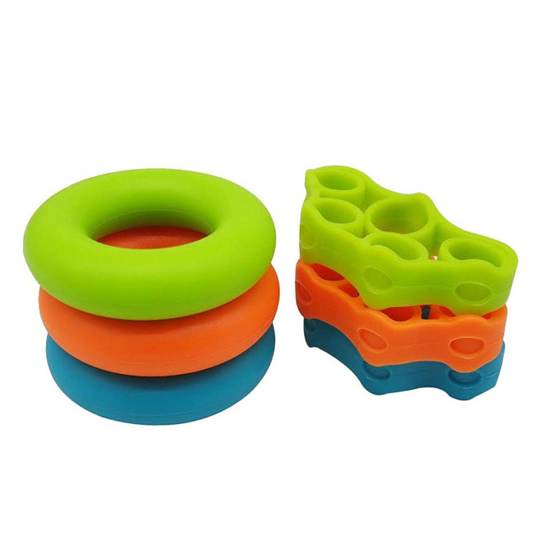 6pcs Finger Stretcher Exerciser Grip Hand Strengtheners Extensor Trainer For Forearm