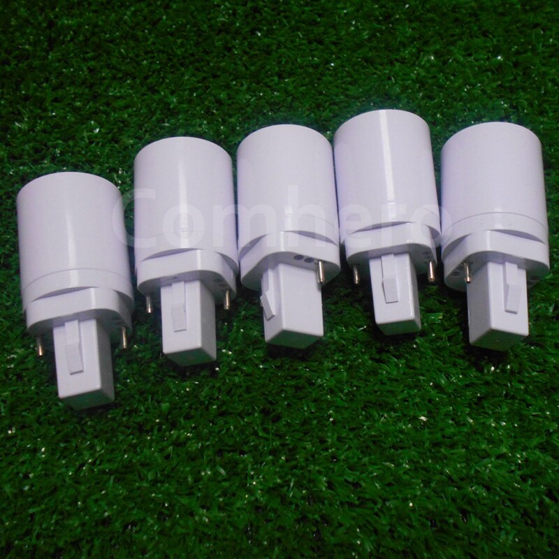 G24 a E27 Socket Base LED halógeno CFL bombilla convertidor adaptador de lámpara Holder g24d-1,g24d-2,g24d-3 a E27 convertidor de base de tornillo