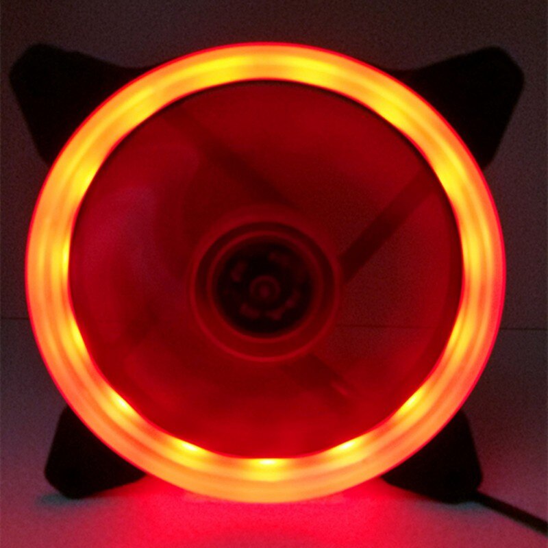 Computer 120mm LED Fan 120 MM Fan Ring Guide Light Blue Red Green