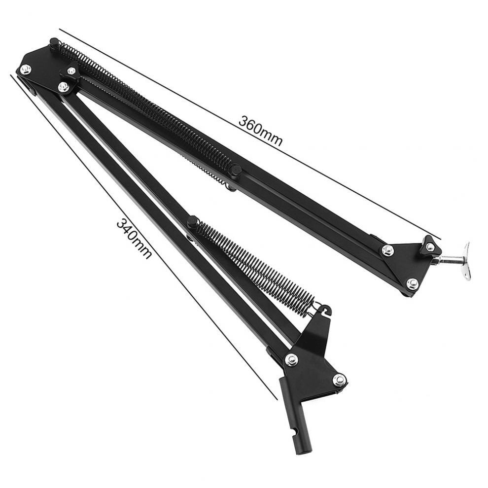 Universal Stand Arm Bracket Flexible Metal Holder Over Length Swing Arm Standing Bracket Fit for Table Lamp Capacitor Microphone