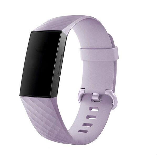 L Unsex Pure Color Band Strap For Fitbit Charge 3 Bracelet Replacement Watch Band For Fitbit Charge 3 Smart Watch Accessories: Lavender Purple