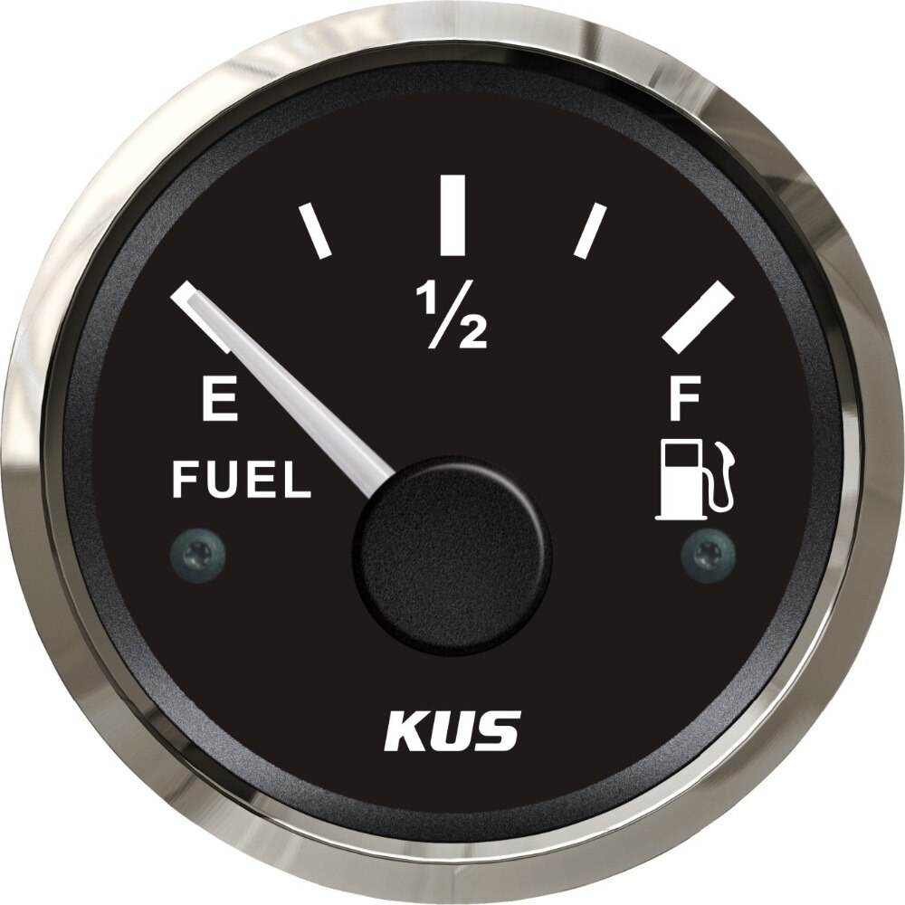 KUS 52mm brandstofmeter brandstofniveau meter 0-190ohm signaal voor auto boot met backlight