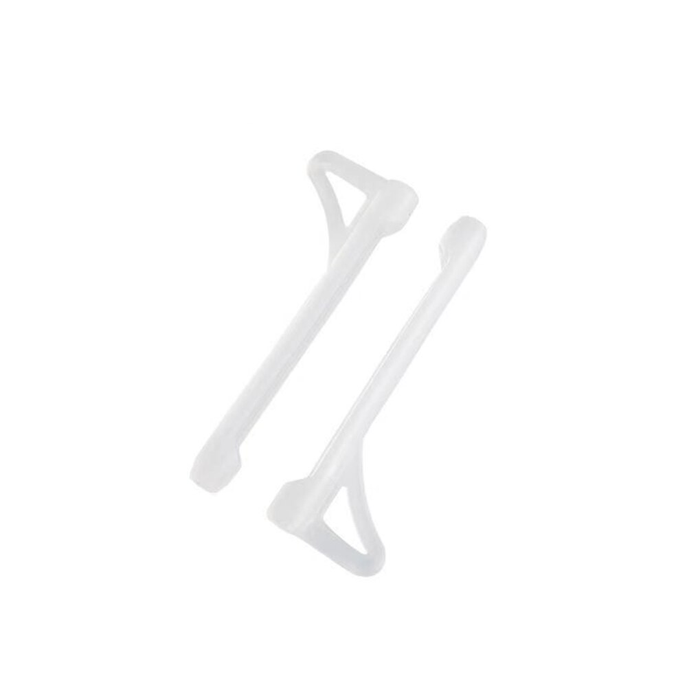 1 paar brillen zonnebrillen slip sets bril beenbeschermers antislip siliconen oorhaak tempel tip houder haak bril accessoires: Wit