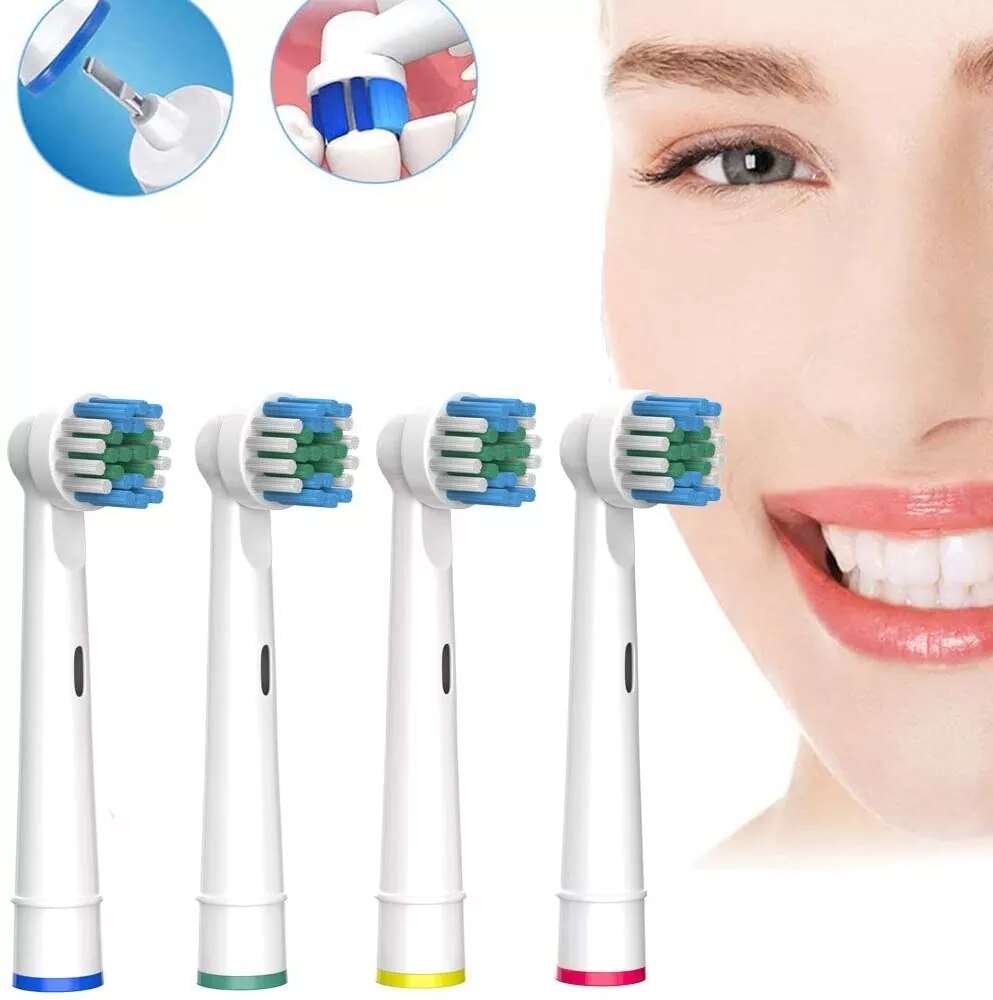 4 Stuks Opzetborstels Voor Oral B Elektrische Tandenborstel Opzetborstels Tandenborstel Hygiëne Schoon Borstel Hoofd