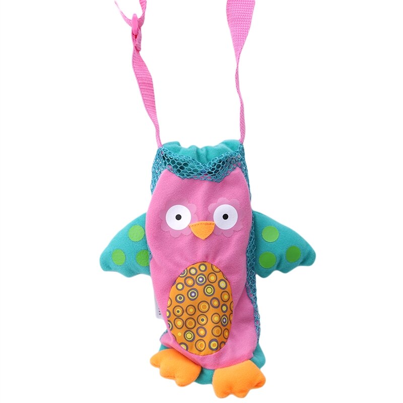 Infrant Newborn Baby Bottle Holder Bottle Feeding Stroller Accessories Feeding cartoon animal Bottle Plush Pouch Cover Sling