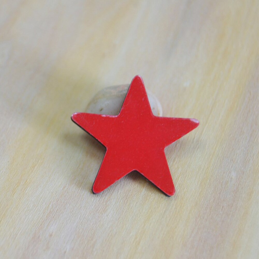Imán de estrella de cinco puntas para nevera, pegatina para nevera, Color mezclado, 20 Uds.