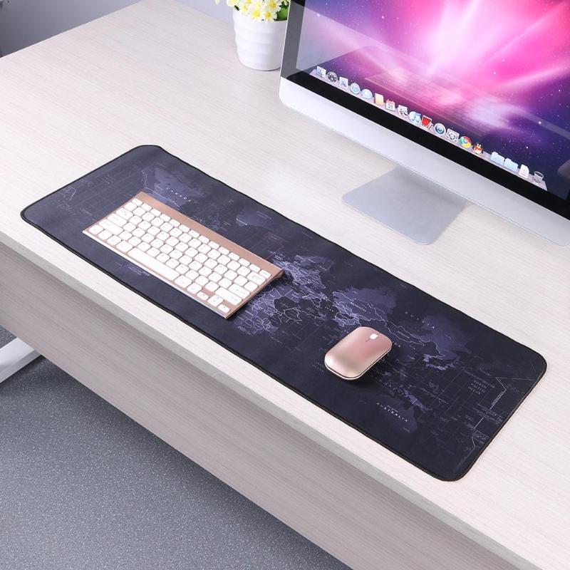60*30/70*30/80*30cm World Map Natural Rubber Large Gaming Mouse Pad Table Mat Computer Keyboard Desk Mat