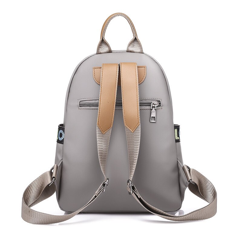 UOSC Double Zipper Backpack Women PU Leather School Bags For Teenage Girls Travel Bags Female Backpack Soft Backpack