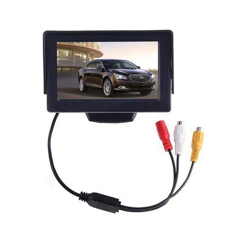 4.3″ Digital TFT LCD Monitor Car Rear View Reversing Night Monitor Parking Car Monitor Kit Vision HD Camera Z9N5: Default Title