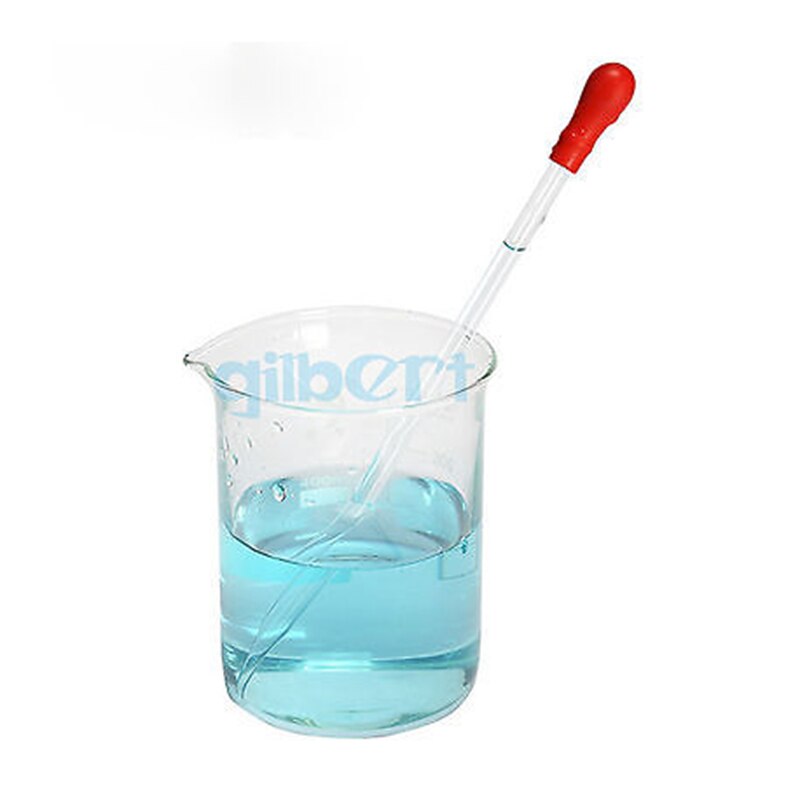 Duurzaam Clear Lange Glazen Experiment Medische Pipet Dropper Transferpipet Lab Levert Met Rode Rub10cm