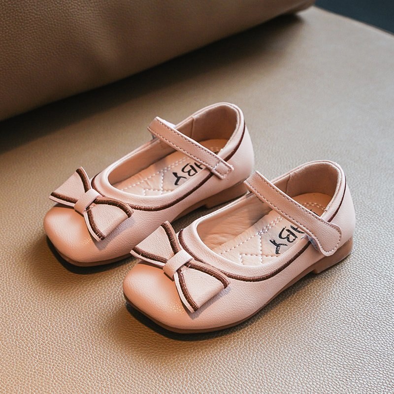 Girls Shoes Spring All Match Embroidery White Dress Shoes Student Princess Shoes Girls Pink Soft Bottom Sneaker D12101