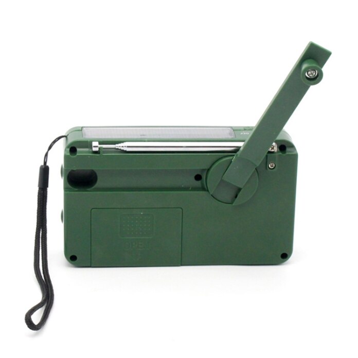 Portatile sono FM Radio dinamo Mano di Emergenza A Manovella Radio Solare con 500MAh di Potere ah CONDOTTO LA Luce di Allarme di sos per il Campeggio all'aperto