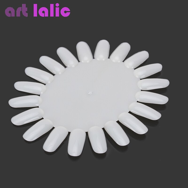 Artlalic 10 stuks display wiel nagellak kleurenkaart oefen nepnagels tips natuurlijke nepnagelkunst tips sticks nagellak display: Natuurlijk