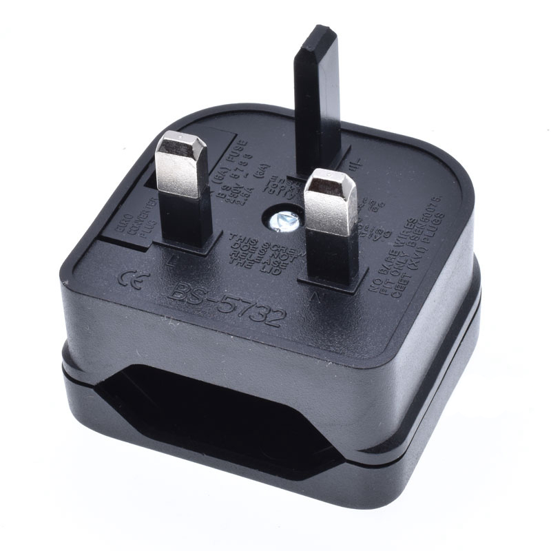 EU 2pin Naar UK 3pin Plug Adapter Met 3A/5A/13A Zekering UK Britse Elektrische reisadapter Converter Socket Netsnoer Outlet