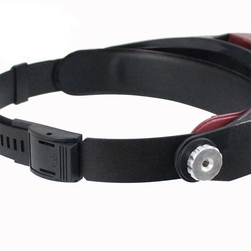 Op het hoofd gemonteerd verrekijker vergrootglas met LED-licht Draagbaar vergrootglas voor het lezen van boeken Repareren van horloges