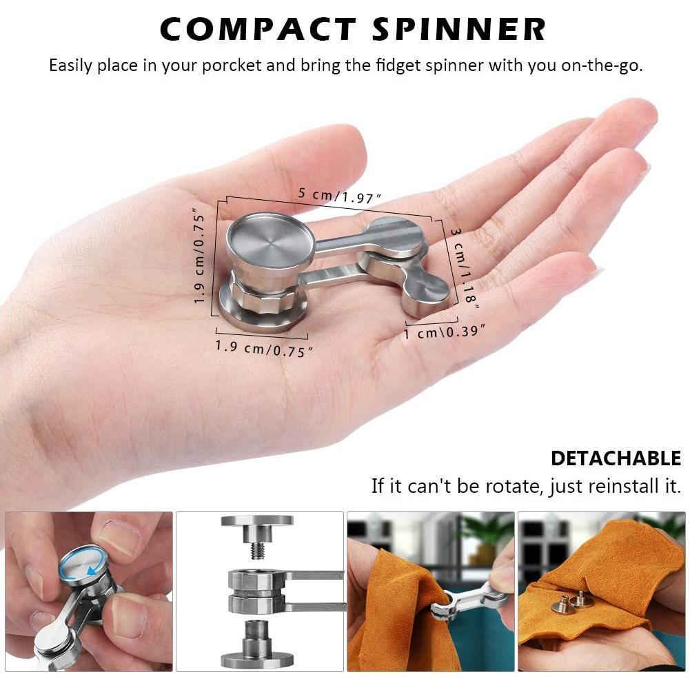 304ss Anti-Anxiety Fidget Spinner Fidget Hand Toys Toys Relax Decompresses Portable Stress Adult Rotator Relie For Chi O6M3