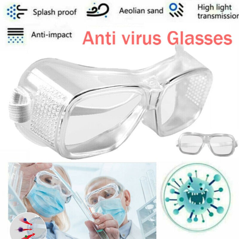 Anti-fog Anti Virus Safety Goggles Hospital Glasses Eye Protection Work Anti Dust Clear Lens Splash-proof goggle