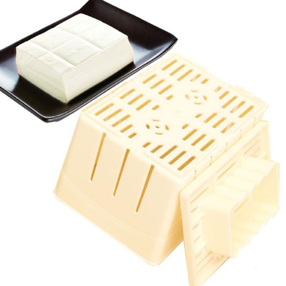 Diy Plastic Mal Toufu Vorm Zelfgemaakte Maken Mold Soja Wrongel Tofu Maken Mold Met Kaas Doek Keuken Koken Tool Set