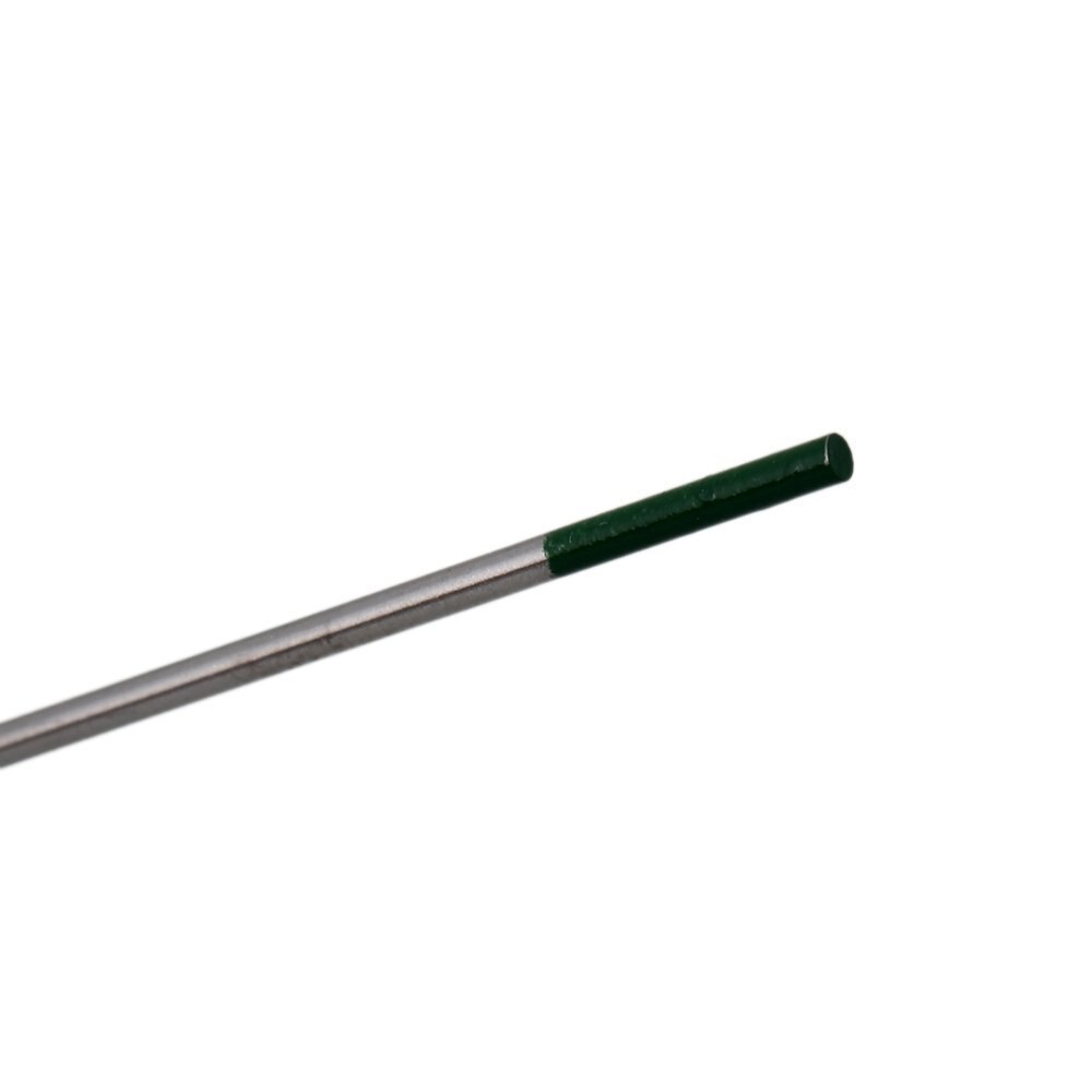 1 1.6 2.0 2.4 3.0 3.2 Mm Groene Tip 150 Mm/175 Mm Lengte Wp Model Tig Lassen Zirconiated wolfraam Elektrode Met Case Pack Van 10