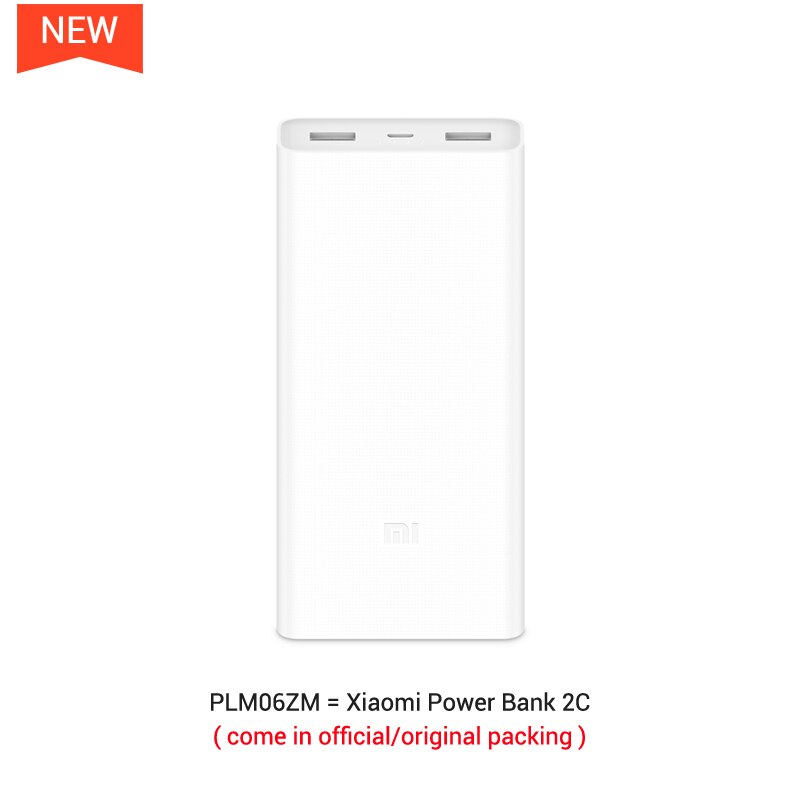 Xiao mi mi batterie externe 2C 20000mAh Charge Rapide Externe chargeur de batterie Portable mi cro USB Portable Bateria Externe Chargeur Portable