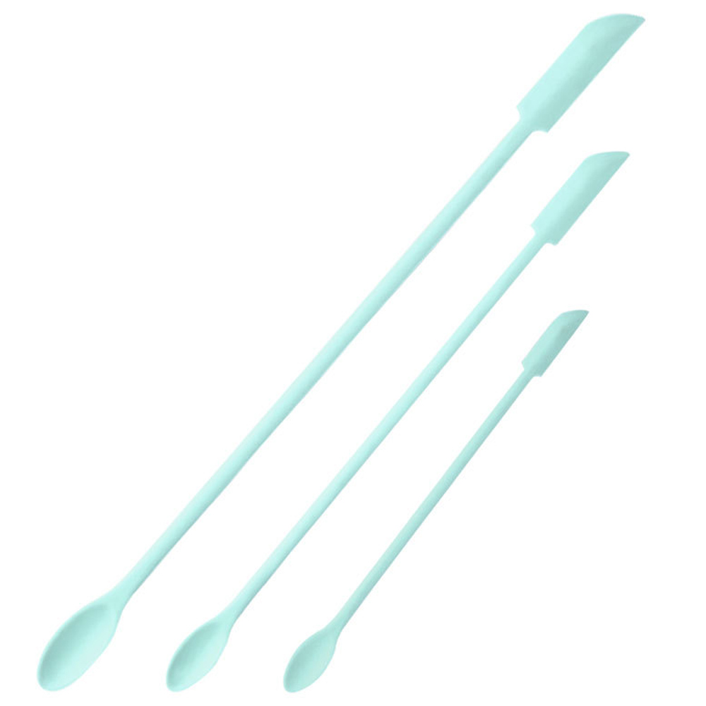 Ensemble de spatules en Silicone, grattoir à Double tête, crème de confiture cosmétique, bouteille profonde, Mini spatule allongée à petite pointe, outil de maquillage Spa 3 pièces