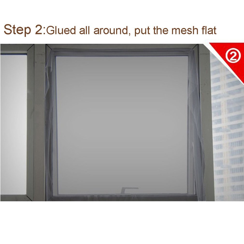 Chemical Polyester Fiber Window Mesh Door Curtain Snap Net Mosquito Fly Insect Screen Mesh Network Window Screen