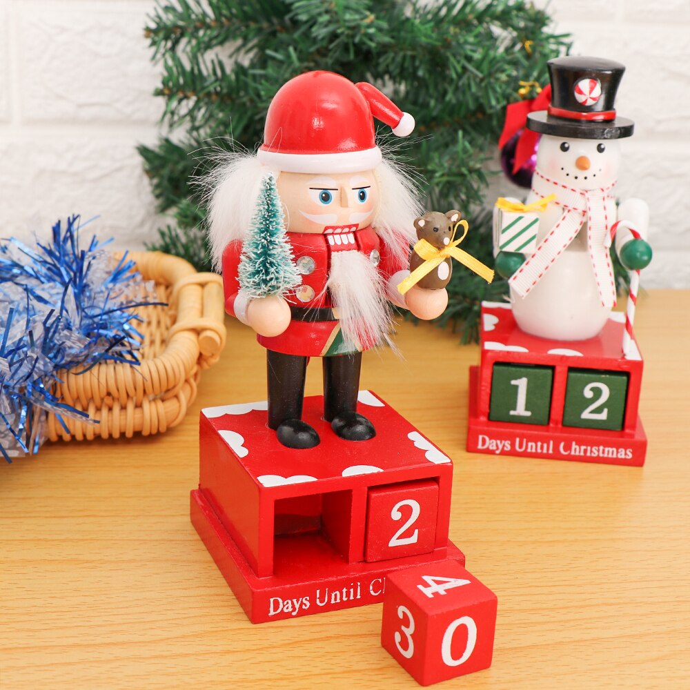 Christmas Wood Christmas Advent Calendars Christmas Decorations for Home Xmas Ornament