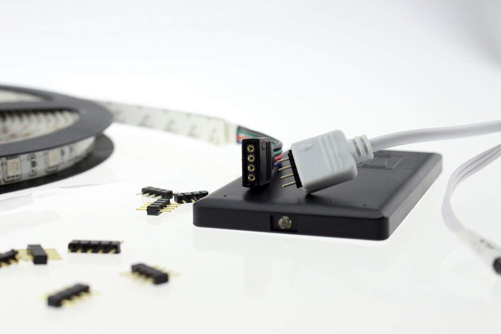 20 PCS LED Strip 4 Pin Male Connector Connecter For 3528 5050 Smd Rgb Led Strip Lighting Portable Lighting Accessories