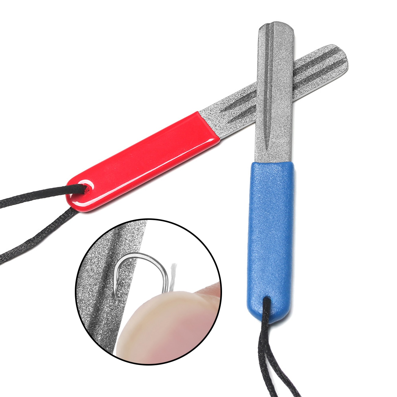 Vissen Haak Slijpen Draagbare Outdoor Dubbele Groef Hone Vissen Slijpen Haak Puntenslijper Vis Accessoires Tool